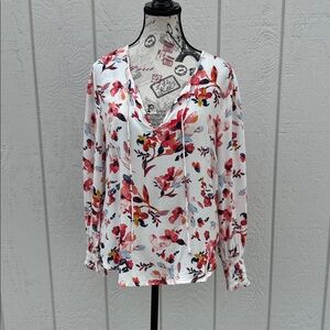 Lucky Brand Women's M Floral Blouse